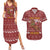 Horse Through The Snow Christmas Design Couples Matching Summer Maxi Dress and Hawaiian Shirt Xmas Holiday Patterns - Wonder Print Shop