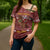 Horse Through The Snow Christmas Design Cross Shoulder Shirt Xmas Holiday Patterns - Wonder Print Shop