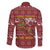 Horse Through The Snow Christmas Design Family Matching Long Sleeve Bodycon Dress and Hawaiian Shirt Xmas Holiday Patterns - Wonder Print Shop