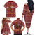Horse Through The Snow Christmas Design Family Matching Off The Shoulder Long Sleeve Dress and Hawaiian Shirt Xmas Holiday Patterns - Wonder Print Shop