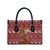 Horse Through The Snow Christmas Design Leather Bag Xmas Holiday Patterns - Wonder Print Shop