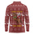 Horse Through The Snow Christmas Design Long Sleeve Polo Shirt Xmas Holiday Patterns - Wonder Print Shop