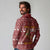 Horse Through The Snow Christmas Design Long Sleeve Polo Shirt Xmas Holiday Patterns - Wonder Print Shop