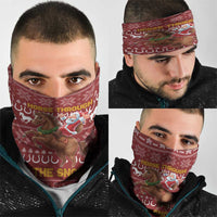 Horse Through The Snow Christmas Design Neck Gaiter Xmas Holiday Patterns - Wonder Print Shop