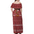 Horse Through The Snow Christmas Design Off Shoulder Maxi Dress Xmas Holiday Patterns - Wonder Print Shop