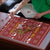 Horse Through The Snow Christmas Design Puzzle Xmas Holiday Patterns - Wonder Print Shop