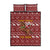 Horse Through The Snow Christmas Design Quilt Bed Set Xmas Holiday Patterns - Wonder Print Shop