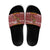 Horse Through The Snow Christmas Design Slide Sandals Xmas Holiday Patterns - Wonder Print Shop