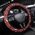 Horse Through The Snow Christmas Design Steering Wheel Cover Xmas Holiday Patterns - Wonder Print Shop