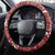 Horse Through The Snow Christmas Design Steering Wheel Cover Xmas Holiday Patterns - Wonder Print Shop
