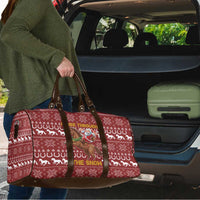 Horse Through The Snow Christmas Design Travel Bag Xmas Holiday Patterns - Wonder Print Shop