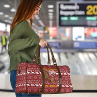 Horse Through The Snow Christmas Design Travel Bag Xmas Holiday Patterns - Wonder Print Shop