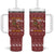Horse Through The Snow Christmas Design Tumbler With Handle Xmas Holiday Patterns - Wonder Print Shop