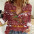 Horse Through The Snow Christmas Design Women Casual Shirt Xmas Holiday Patterns - Wonder Print Shop