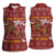 Horse Through The Snow Christmas Design Women Sleeveless Polo Shirt Xmas Holiday Patterns - Wonder Print Shop