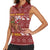 Horse Through The Snow Christmas Design Women Sleeveless Polo Shirt Xmas Holiday Patterns - Wonder Print Shop