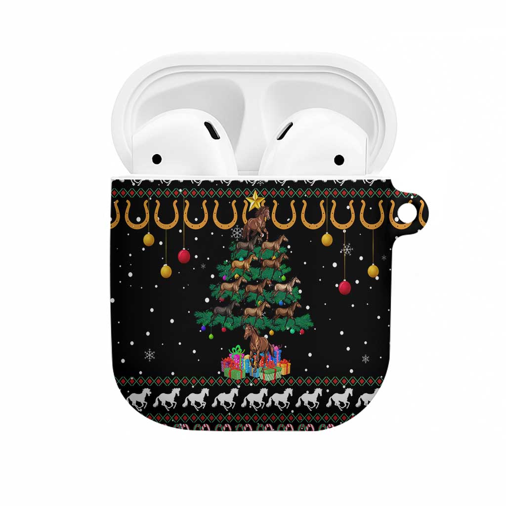 Horse Christmas Tree Christmas Design AirPods Case Xmas Holiday Patterns - Wonder Print Shop