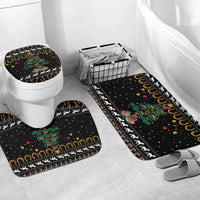 Horse Christmas Tree Christmas Design Bathroom Set Xmas Holiday Patterns - Wonder Print Shop