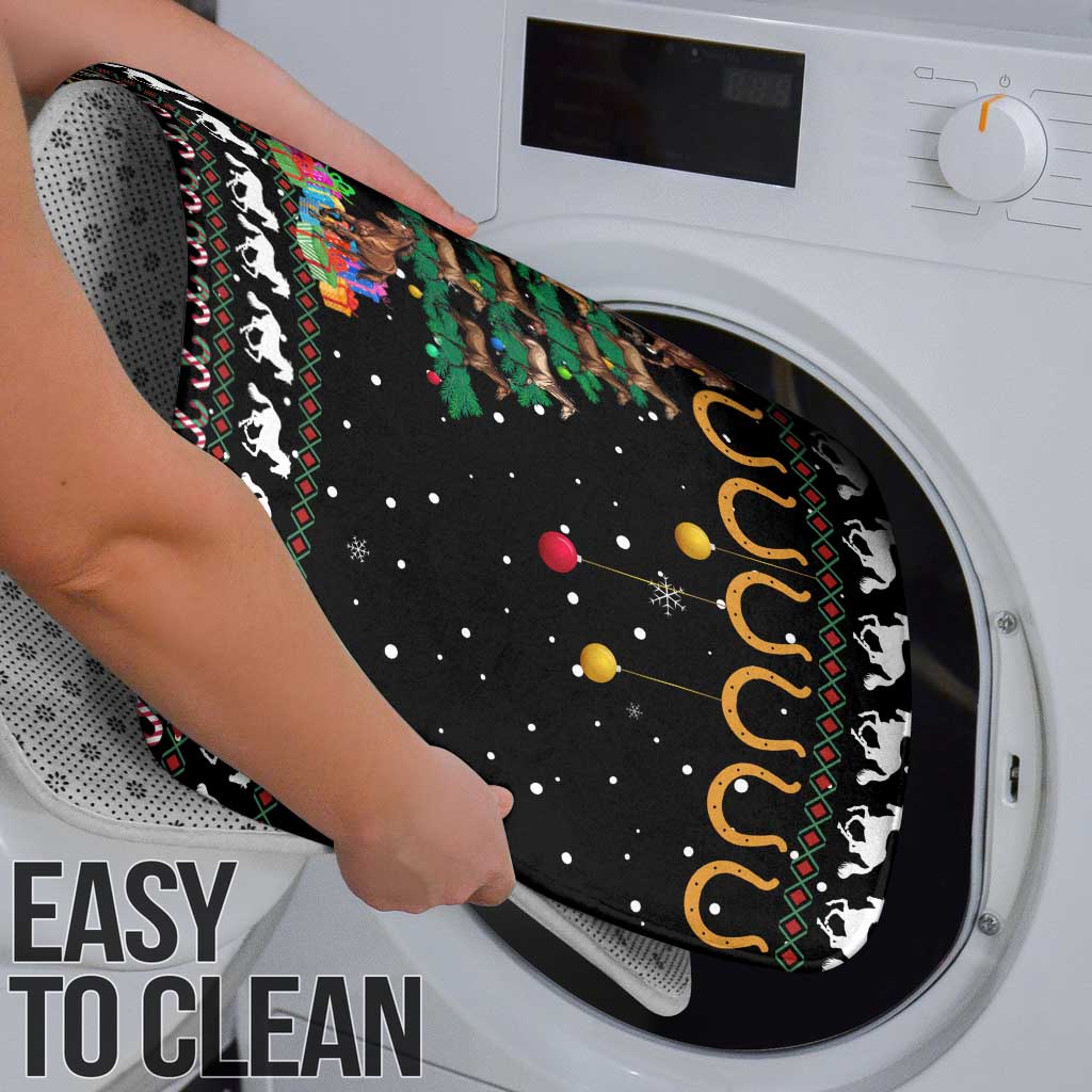 Horse Christmas Tree Christmas Design Bathroom Set Xmas Holiday Patterns - Wonder Print Shop