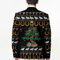 Horse Christmas Tree Christmas Design Blazer Xmas Holiday Patterns - Wonder Print Shop