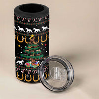 Horse Christmas Tree Christmas Design 4 in 1 Can Cooler Tumbler Xmas Holiday Patterns - Wonder Print Shop