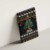 Horse Christmas Tree Christmas Design Canvas Wall Art Xmas Holiday Patterns - Wonder Print Shop