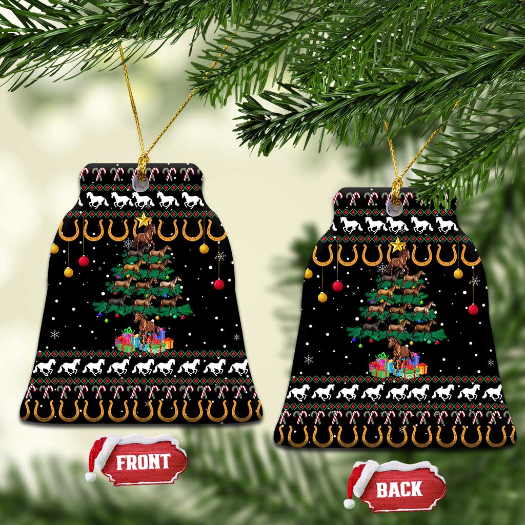 Horse Christmas Tree Christmas Design Ceramic Ornament Xmas Holiday Patterns - Wonder Print Shop