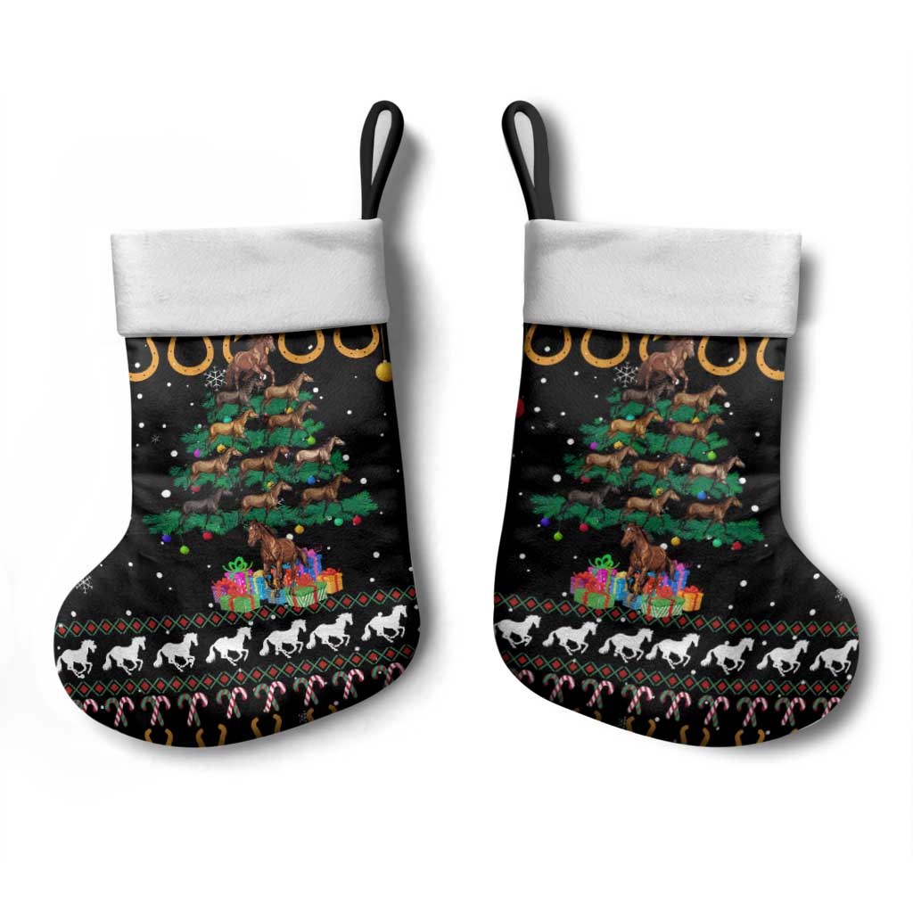 Horse Christmas Tree Christmas Design Christmas Stocking Xmas Holiday Patterns - Wonder Print Shop