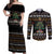 Horse Christmas Tree Christmas Design Couples Matching Off Shoulder Maxi Dress and Long Sleeve Button Shirt Xmas Holiday Patterns - Wonder Print Shop