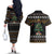 Horse Christmas Tree Christmas Design Couples Matching Off The Shoulder Long Sleeve Dress and Hawaiian Shirt Xmas Holiday Patterns - Wonder Print Shop