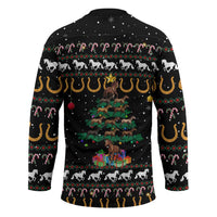 Horse Christmas Tree Christmas Design Hockey Jersey Xmas Holiday Patterns - Wonder Print Shop
