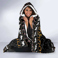 Horse Christmas Tree Christmas Design Hooded Blanket Xmas Holiday Patterns - Wonder Print Shop