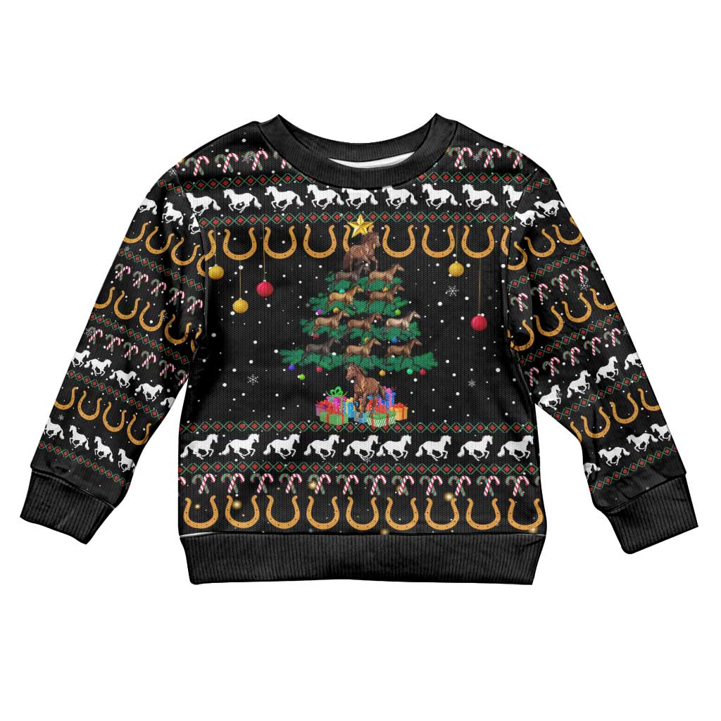 Horse Christmas Tree Christmas Design Kid Ugly Christmas Sweater Xmas Holiday Patterns - Wonder Print Shop