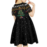 Horse Christmas Tree Christmas Design Kid Short Sleeve Dress Xmas Holiday Patterns - Wonder Print Shop