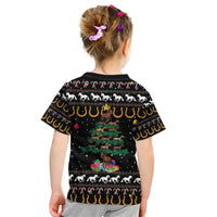 Horse Christmas Tree Christmas Design Kid T Shirt Xmas Holiday Patterns - Wonder Print Shop