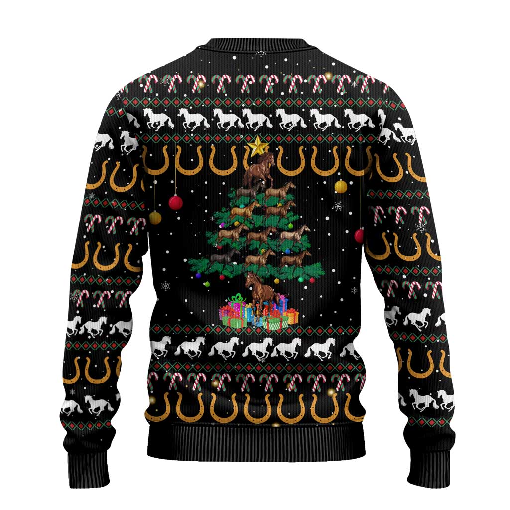 Horse Christmas Tree Christmas Design Ugly Christmas Sweater Xmas Holiday Patterns - Wonder Print Shop