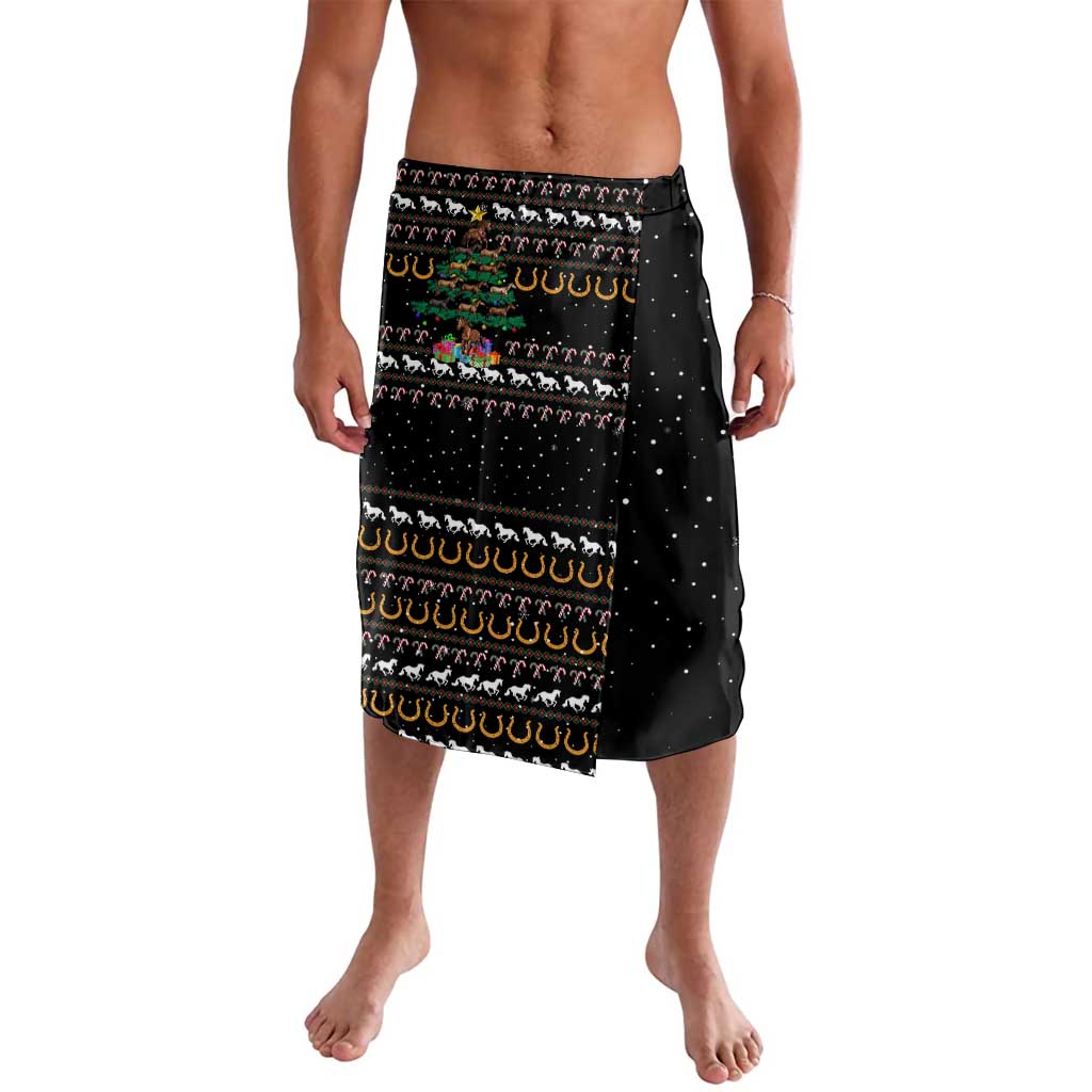 Horse Christmas Tree Christmas Design Lavalava Xmas Holiday Patterns - Wonder Print Shop