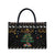 Horse Christmas Tree Christmas Design Leather Bag Xmas Holiday Patterns - Wonder Print Shop