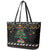 Horse Christmas Tree Christmas Design Leather Tote Bag Xmas Holiday Patterns - Wonder Print Shop