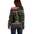 Horse Christmas Tree Christmas Design Off Shoulder Sweater Xmas Holiday Patterns - Wonder Print Shop