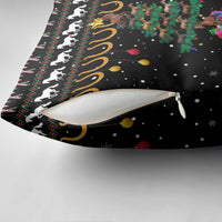 Horse Christmas Tree Christmas Design Pillow Cover Xmas Holiday Patterns - Wonder Print Shop