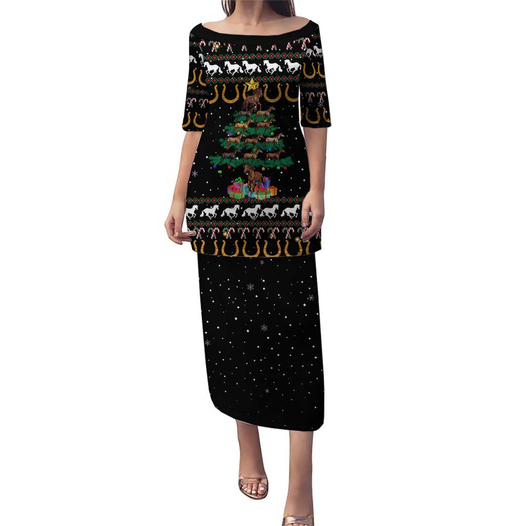 Horse Christmas Tree Christmas Design Puletasi Xmas Holiday Patterns - Wonder Print Shop