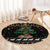 Horse Christmas Tree Christmas Design Round Carpet Xmas Holiday Patterns - Wonder Print Shop