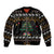 Horse Christmas Tree Christmas Design Sleeve Zip Bomber Jacket Xmas Holiday Patterns - Wonder Print Shop