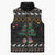 Horse Christmas Tree Christmas Design Sleeveless Puffer Jacket Xmas Holiday Patterns - Wonder Print Shop