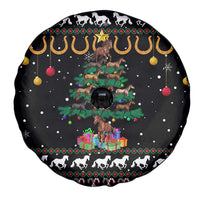 Horse Christmas Tree Christmas Design Spare Tire Cover Xmas Holiday Patterns - Wonder Print Shop