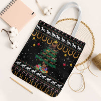 Horse Christmas Tree Christmas Design Tote Bag Xmas Holiday Patterns - Wonder Print Shop