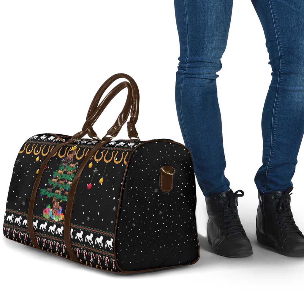 Horse Christmas Tree Christmas Design Travel Bag Xmas Holiday Patterns - Wonder Print Shop