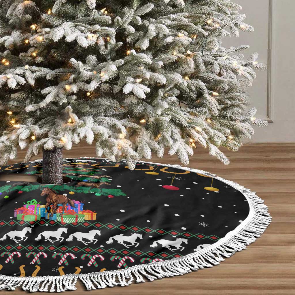 Horse Christmas Tree Christmas Design Tree Skirt Xmas Holiday Patterns - Wonder Print Shop