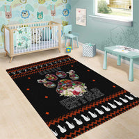 Cat And Books Christmas Area Rug Xmas Holiday Patterns - Wonder Print Shop